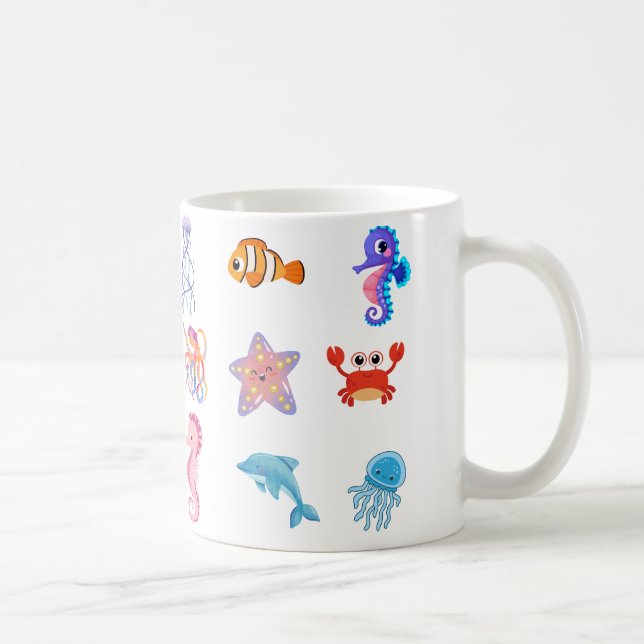 Meerestiere Kaffeetasse (Rechts)