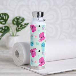 Meerestiere, Meeresleben, Oktopus, Quallen, Herzen Trinkflasche