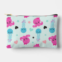 Meerestiere, Meeresleben, Oktopus, Quallen, Herzen Zubehörtasche