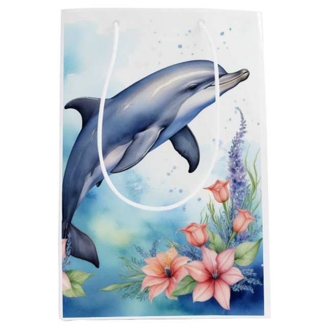 Meerestiere Mittlere Geschenktüte (Vorderseite)