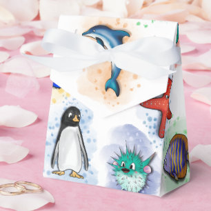 Meerestiere Party Geschenkschachtel
