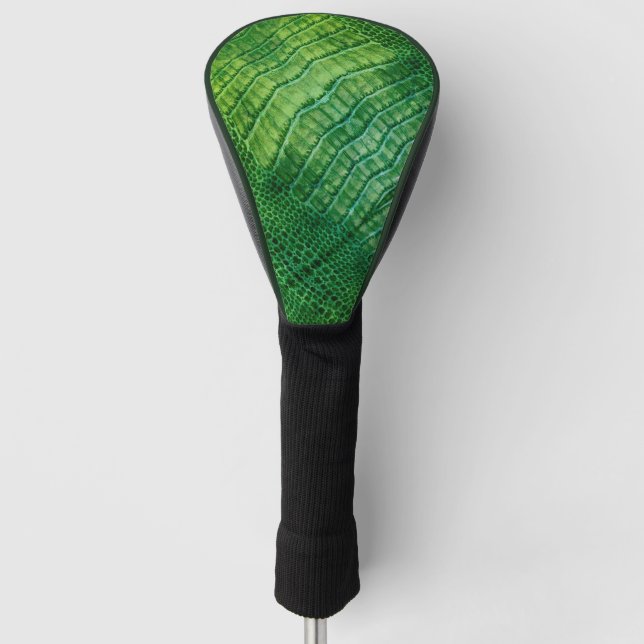 Meeresungeheuer in hellgrünen Imitaten Leder Golf Headcover (Vorderseite)