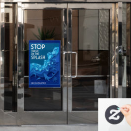 Meeresverschmutzung Fensteraufkleber