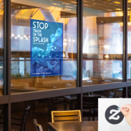 Meeresverschmutzung Fensteraufkleber