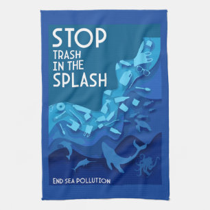 Meeresverschmutzung Geschirrtuch