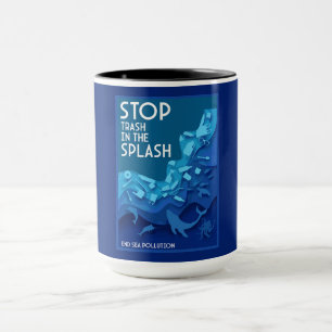 Meeresverschmutzung Tasse
