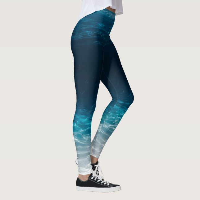 Meereswasser unter dem Meer Leggings (Rechts)