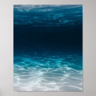 Meereswasser unter dem Meer Poster
