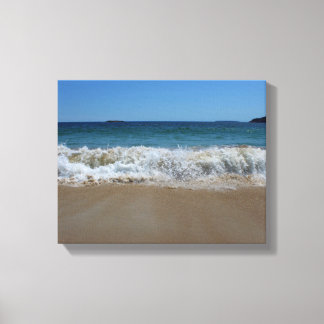 Meereswellen am Sandstrand III Leinwanddruck