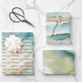 Meereswellen Geschenkpapier Set