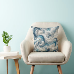 Meereswellen inspiriert kissen
