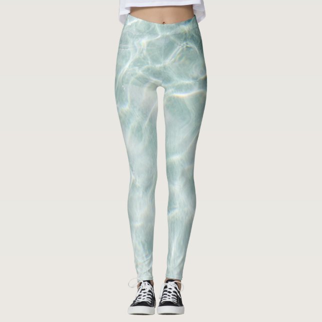 Meereswellen Leggings (Vorderseite)