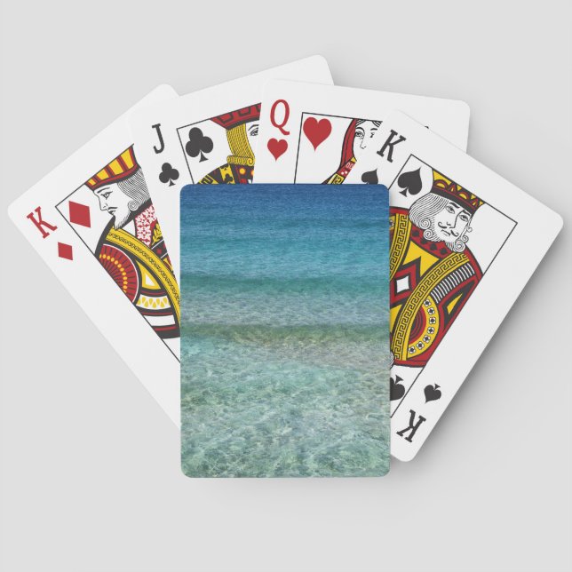 Meereswellen spielen Karten Spielkarten (Rückseite)