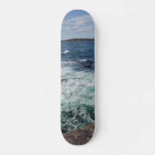 Meereswellen Strandwasser blaue Welle Skateboard