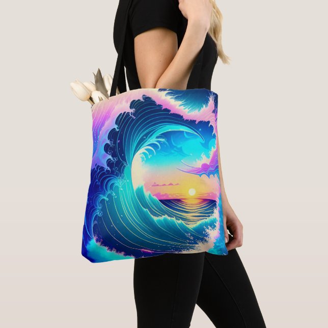 Meereswellen Tasche (Von Nahem)