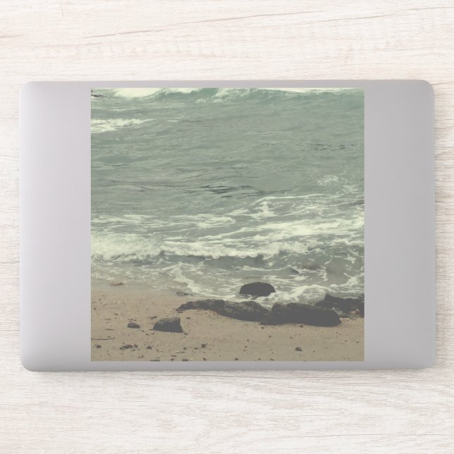 Meereswellen und Strand Aufkleber (Computer)