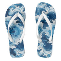 Meereswellen Wasserelement Flip Flops