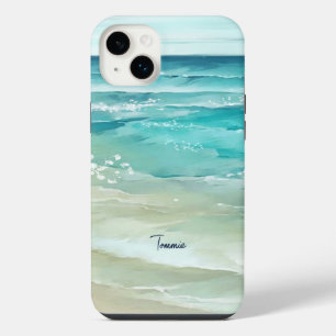 Meereswellen Wasserfarbene tropische Ozeane iPhone 14 Plus Hülle