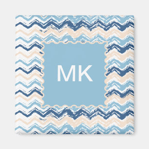 Meereswellen Zickzack Magnet