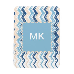 Meereswellen Zickzack Magnet