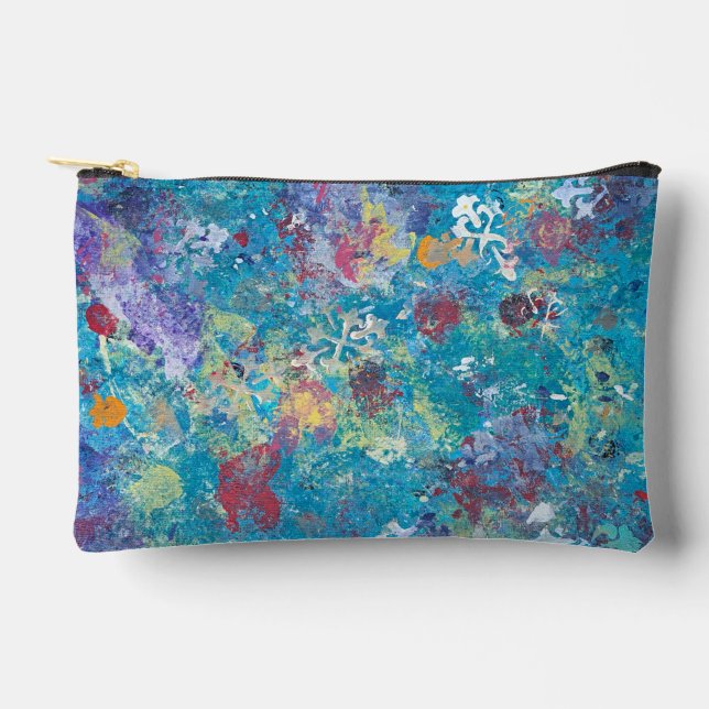 Meergrüne Accessoiretasche Zubehörtasche (Vorderseite)