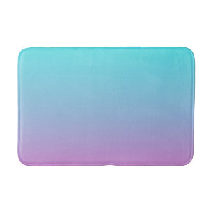 Meerjungfarben Farbverlauf lila rosa Aqua ombre Badematte