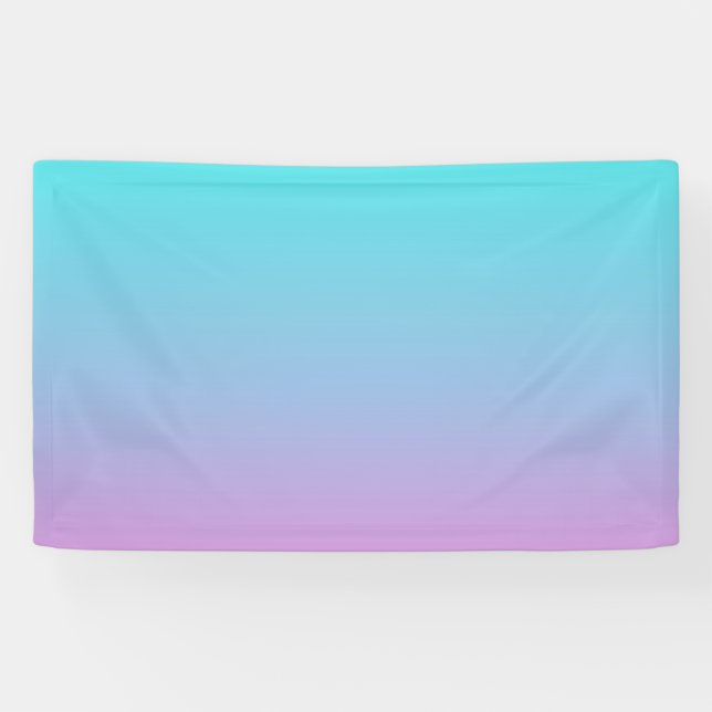 Meerjungfarben Farbverlauf lila rosa Aqua ombre Banner (Horizontal)