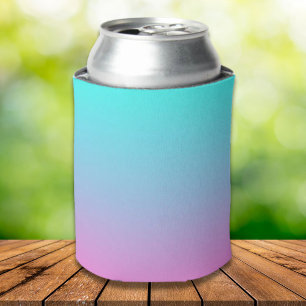 Meerjungfarben Farbverlauf lila rosa Aqua ombre Dosenkühler