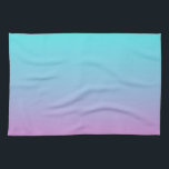 Meerjungfarben Farbverlauf lila rosa Aqua ombre Geschirrtuch<br><div class="desc">Meerjungfarben Farbverlauf lila rosa Aqua ombre Zuhause Zubehör. Accessoires in den Farben</div>