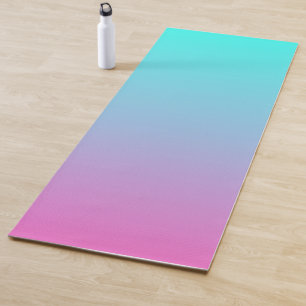 Meerjungfarben Farbverlauf lila rosa Aqua ombre Yogamatte