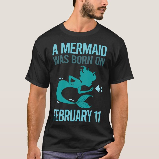 Meerjungfrau - 11. Februar T-Shirt (Vorderseite)