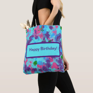 Meerjungfrau Abstract Splatter Tasche