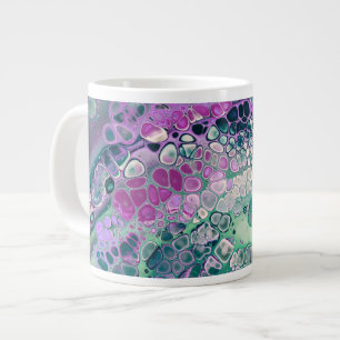 Meerjungfrau Acrylpour, Cool farbig Abstrakt Jumbo-Tasse