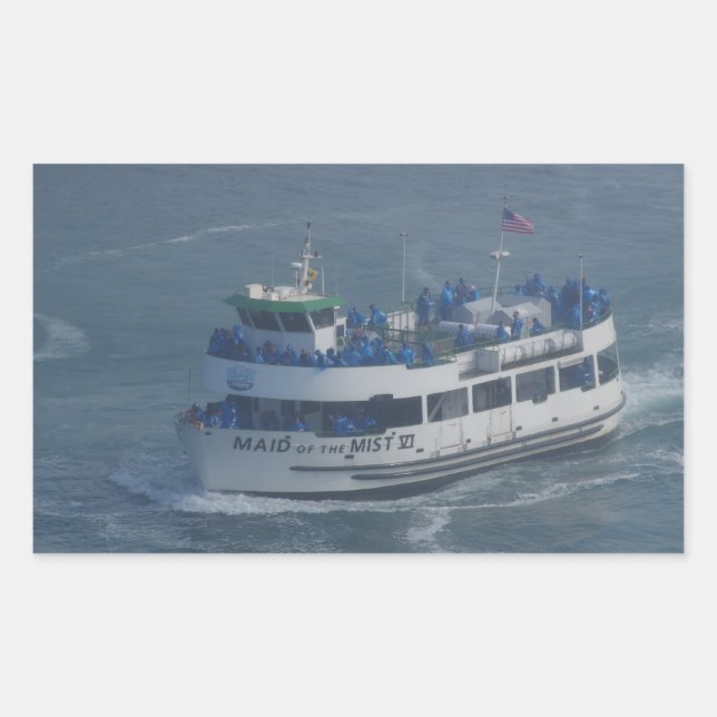 Meerjungfrau am Fluss Niagara Rechteckiger Aufkleber (Vorderseite)