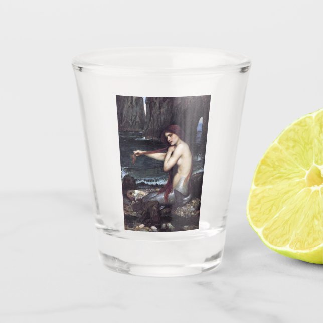 Meerjungfrau am Strand Schnapsglas (Vorderseite)