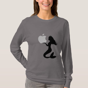 Meerjungfrau-Apfel-Design-T-Shirt T-Shirt
