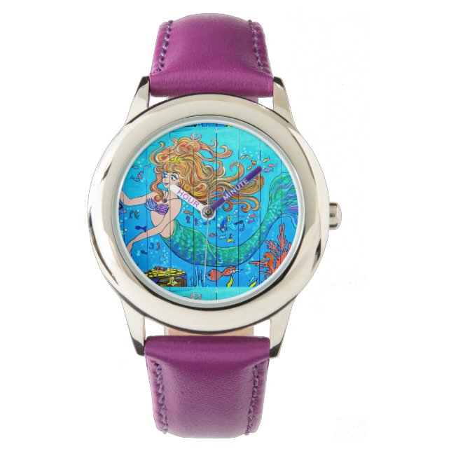 Meerjungfrau Armbanduhr (Vorderseite)