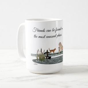 Meerjungfrau auf Bootsdockkaffee Tasse