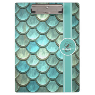 Meerjungfrau auf der Meerjungfrau-Schwanz-Skala, M Klemmbrett