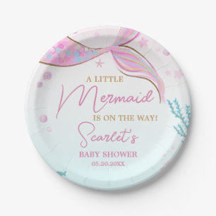 Meerjungfrau-Baby-Party Pappteller