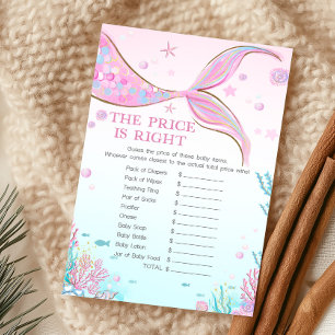 Meerjungfrau-Baby-Shower-The-Price-Is-Right-Spiel
