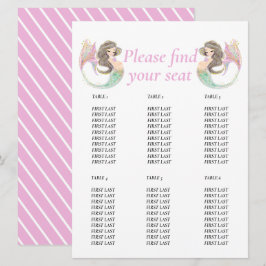 Meerjungfrau-Babydusche Einladung