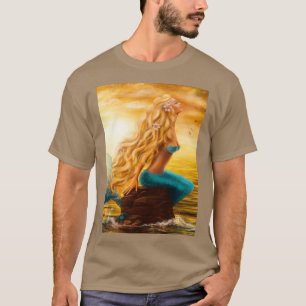 Meerjungfrau bei Sonnenuntergang T-Shirt