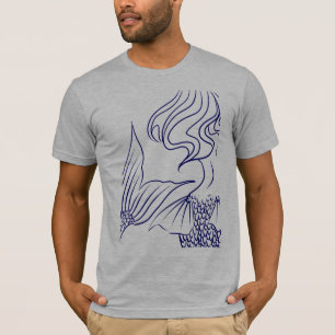 Meerjungfrau-Blau T-Shirt