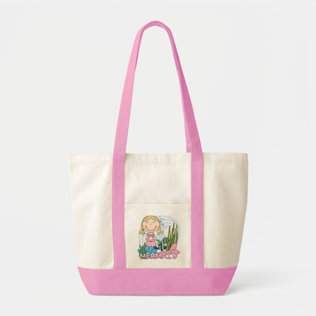 Meerjungfrau - blonde T-Shirts und Geschenke Tragetasche (Vorne)