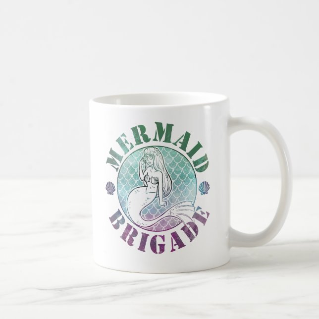 Meerjungfrau-Brigaden-Kaffeetasse Kaffeetasse (Rechts)