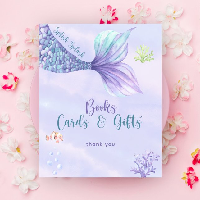 Meerjungfrau Bücher Karten und Geschenke Poster (Von Creator hochgeladen)