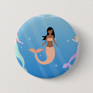 Meerjungfrau Button