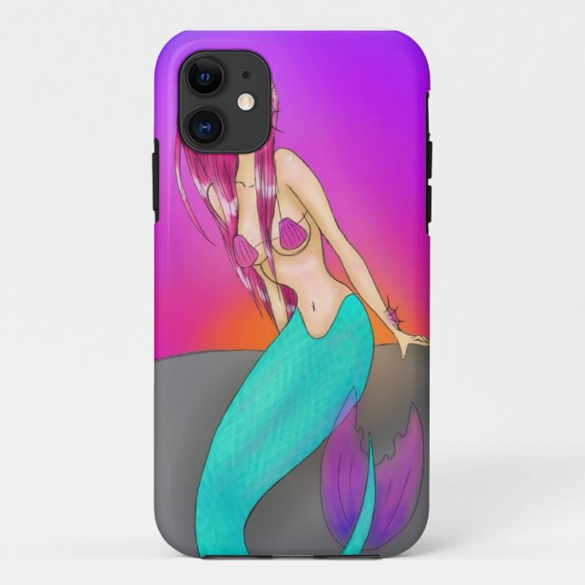 Meerjungfrau Case-Mate iPhone Hülle (Rückseite)