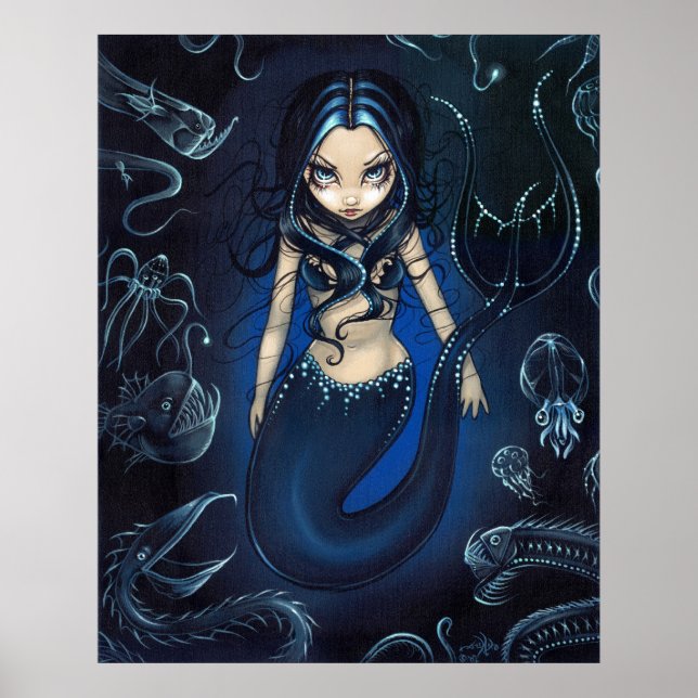 Meerjungfrau der Abgrundzone Deep ART PRINT Poster (Vorne)